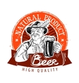 beer ale logo design template pub vector image vector image