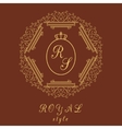 luxury logo template vector image
