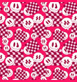 funny melt smile faces geometry seamless pattern vector image vector image