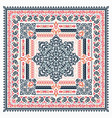 ornament paisley bandana print silk neck vector image vector image