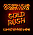 typography yellow gold bold mockup anniversary vector image vector image