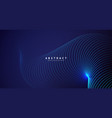 abstract blue dynamic lines wavy technology vector image vector image