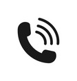 call icon symbol phone receiver and contact vector image