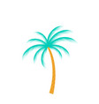 palm tree isolated on white background vector image