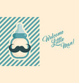 baby shower invite greeting card vector image
