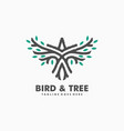 bird tree concept design template vector image