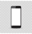 black realistic smartphone icon with isolated vector image