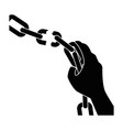 chain of slavery vector image