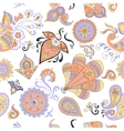 colored indian vintage floral seamless vector image