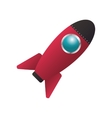 colorful toy rocket icon vector image