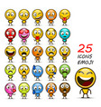 set of emoji vector image