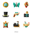 steampunk elements vector image