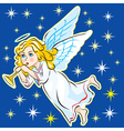 angel in the sky vector image vector image