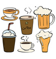 drinks vector image