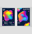 electronic music fest and electro summer wave vector image vector image