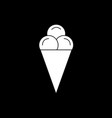 flat line ice cream icon vector image vector image