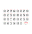home repair and building icons set vector image