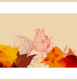 nature abstract background physalis and fall vector image vector image