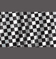 checkered flag pattern background vector image vector image
