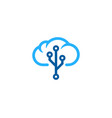 tech weather and season logo icon design vector image