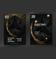 electronic music festival advertising poster vector image vector image