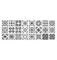 ornamental black tiles portugal traditional vector image