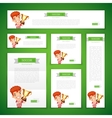 set of soccer tournament banners vector image