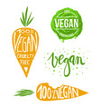 vegan set vector image