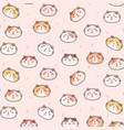 cute cats pattern background vector image