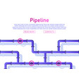 pipeline design background vector image
