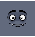 cartoon expression monster face vector image vector image