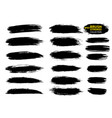 black ink brush strokes vector image vector image