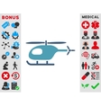 helicopter icon vector image