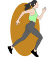 lady runner1 vector image vector image