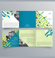 brochure design template vector image