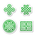 celtic knots patterns vector image vector image
