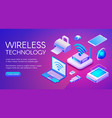 wireless technology devices vector image