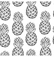 beautiful black and white seamless doodle pattern vector image vector image
