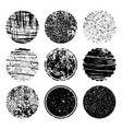 grunge post stamps collection circles banners vector image