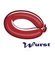 wurst or sausage icon vector image