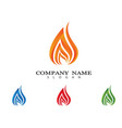 fire icon vector image vector image