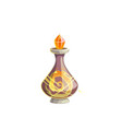 potion bottle icon elixir in glass flask vector image vector image