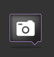 black photo icon vector image vector image