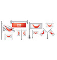 set national flag easter island vector image