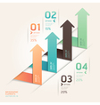 modern arrow origami style vector image vector image