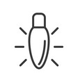 christmas light bulb related line vector image