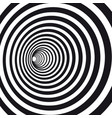 abstract black and white striped optical illusion vector image
