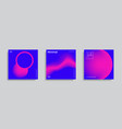 design template with vibrant gradient shapes vector image