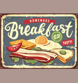 diner menu sign vector image vector image