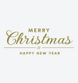 merry christmas greeting card vector image vector image